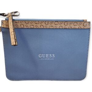 Guess Blue Wristlet Wallet Bag